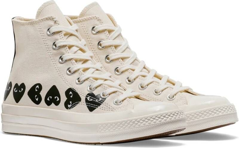 Comme des Garçons Play Chuck Taylor Multi Heart High-Top Sneakers White Unisex