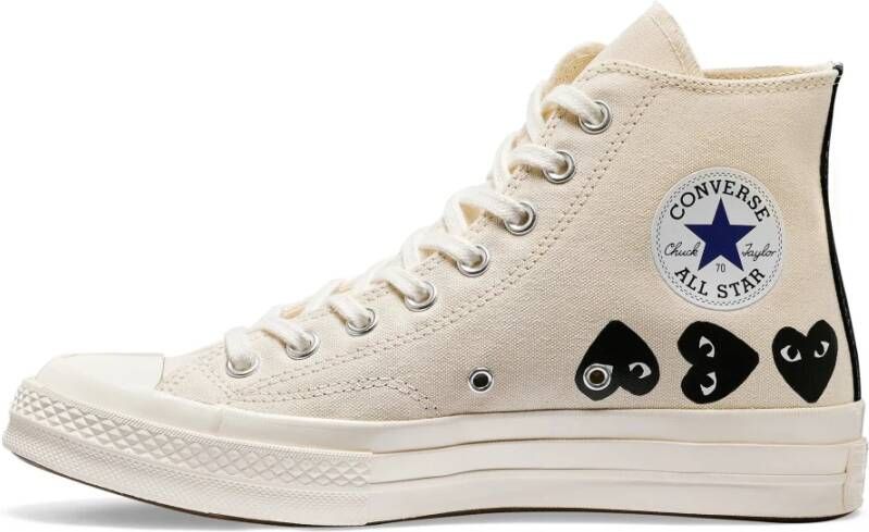 Comme des Garçons Play Chuck Taylor Multi Heart High-Top Sneakers White Unisex