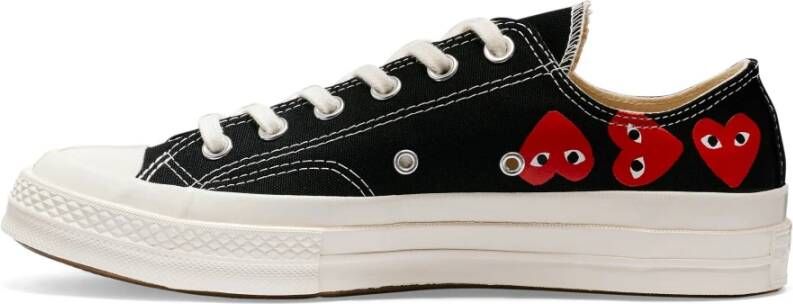 Comme des Garçons Play Zwarte Multi Heart Chuck Taylor Sneakers Black Unisex