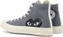 Comme des Garçons Play Grijze Canvas Chuck 70 CGD Hi Sneakers Gray Dames - Thumbnail 4