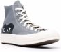 Comme des Garçons Play Grijze Katoenen Hoge Top Chuck Taylor Sneakers Gray Unisex - Thumbnail 2