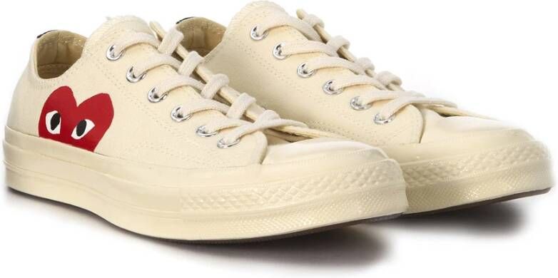 Comme des Garçons Play Grote hart sneakers Beige Dames