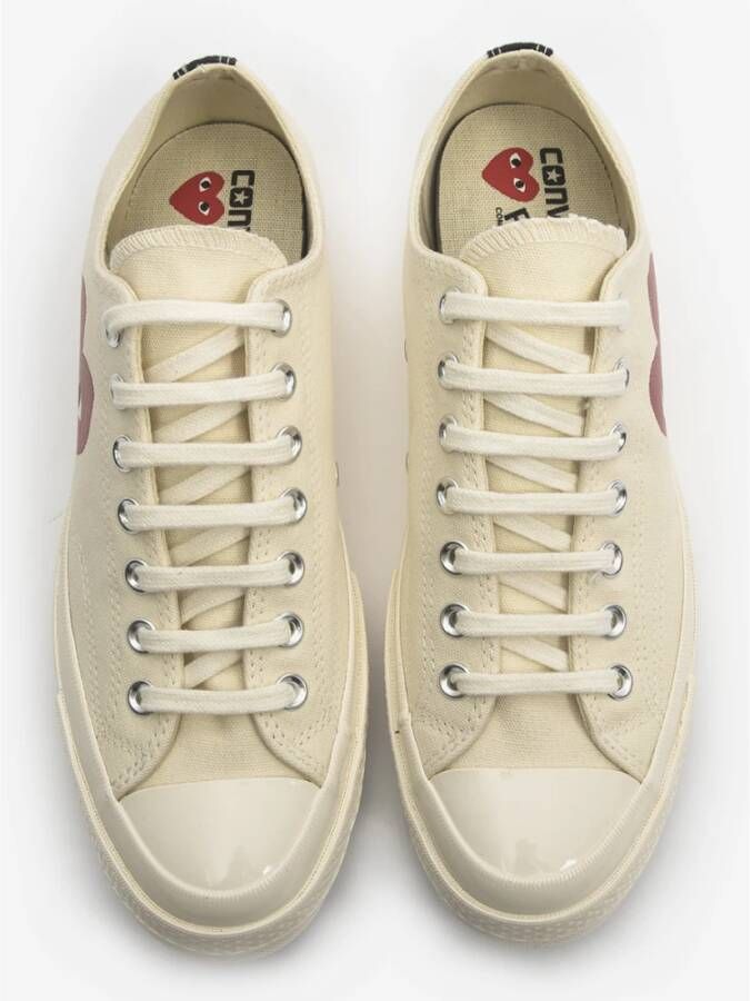 Comme des Garçons Play Grote hart sneakers Beige Dames