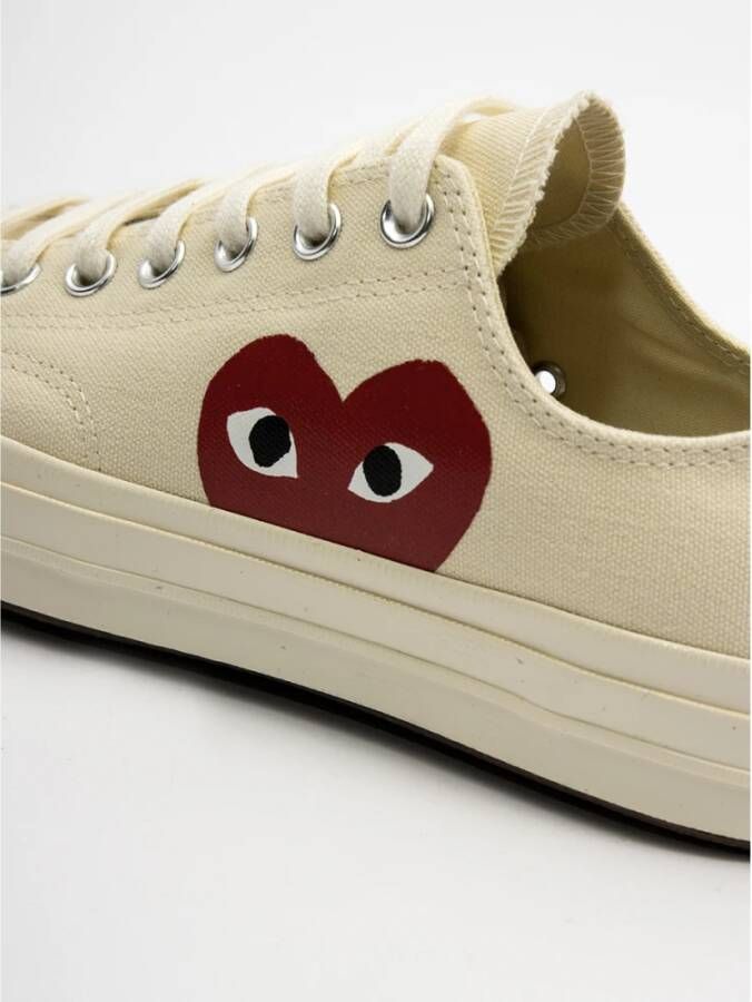 Comme des Garçons Play Grote hart sneakers Beige Dames