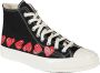 Comme des Garçons Play Hart High Top Sneakers Black Heren - Thumbnail 2