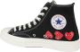 Comme des Garçons Play Hart High Top Sneakers Black Heren - Thumbnail 3