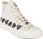 Comme des Garçons Play Hart High Top Sneakers White Heren - Thumbnail 2