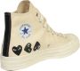 Comme des Garçons Play Multi Heart High Top Sneakers Beige Heren - Thumbnail 4