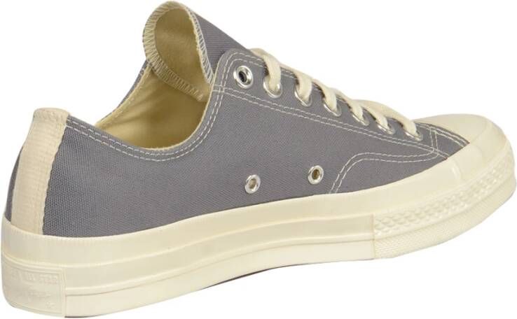 Comme des Garçons Play Hart Lage Top Sneakers Gray Heren