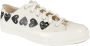 Comme des Garçons Play Hart Lage Top Sneakers White Heren - Thumbnail 2