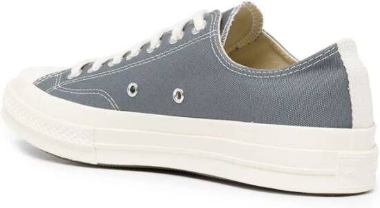 Comme des Garçons Play Hart Motief Canvas Sneakers Grijs Gray Dames