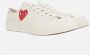 Comme des Garçons Play Hart Print Canvas Lage Sneakers White Dames - Thumbnail 2