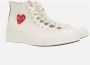 Comme des Garçons Play Hartprint High-Top Canvas Sneakers White Dames - Thumbnail 2