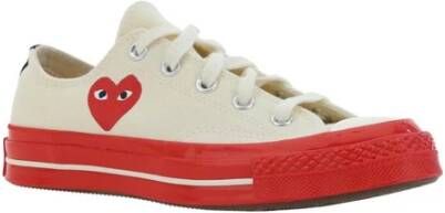 Comme des Garçons Play Iconische Heart 70 Sneakers met Logo White Heren