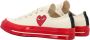 Comme des Garçons Play Rode Hart Chuck 70 Lage-top Sneakers Beige Dames - Thumbnail 4