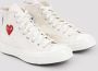 Comme des Garçons Play Rode Hart High Top Sneakers White Dames - Thumbnail 3