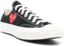 Comme des Garçons Play Rode Hart Lage Sneakers Black Heren - Thumbnail 2