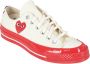 Comme des Garçons Play Rode Zool Lage Top Sneakers White Heren - Thumbnail 2