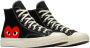 Comme des Garçons Play Grote Hart Hoge Sneakers Black Heren - Thumbnail 5