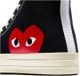 Comme des Garçons Play Grote Hart High Top Sneakers Black Heren - Thumbnail 7