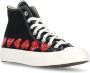 Comme des Garçons Play Zwarte Canvas High Top Sneakers Black Dames - Thumbnail 3