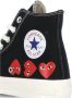 Comme des Garçons Play Zwarte Canvas High Top Sneakers Black Dames - Thumbnail 6