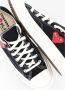 Comme des Garçons Play Zwarte Canvas Sneakers met Contrasterend Logo Black Dames - Thumbnail 6