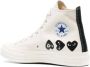 Comme des Garçons Play Zwarte Hart 2 Hoge Top Sneakers Beige Heren - Thumbnail 3