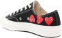 Comme des Garçons Play Zwarte Hart Sneakers Katoen Laag Veters Black Unisex - Thumbnail 4