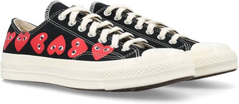 Comme des Garçons Play Zwarte Hartprint Lage Sneakers Black Heren