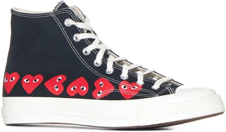 Comme des Garçons Play Zwarte Hartprint Sneakers Black Heren