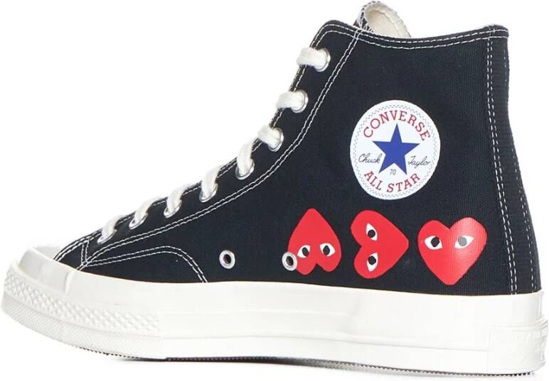 Comme des Garçons Play Zwarte Hartprint Sneakers Black Heren