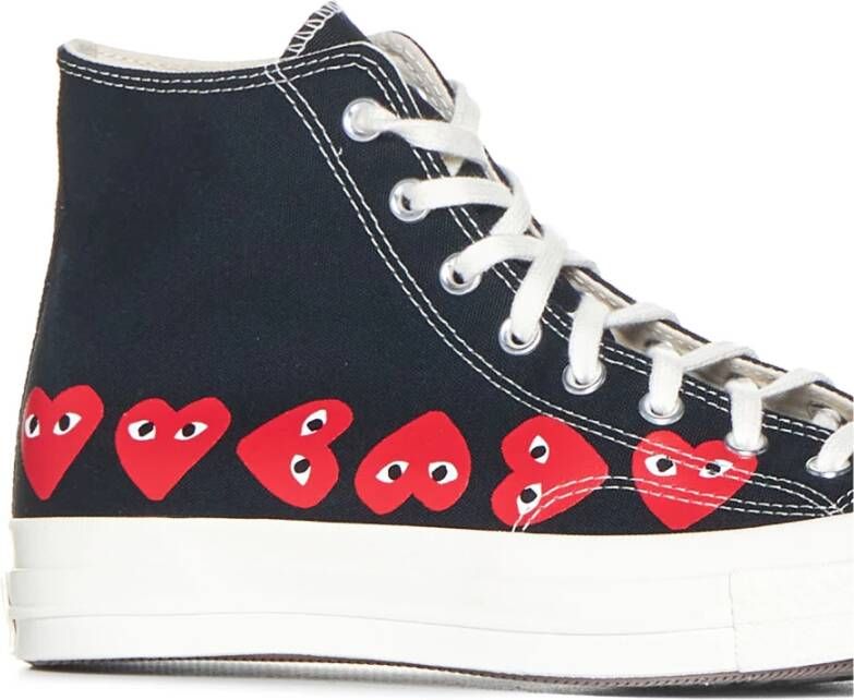 Comme des Garçons Play Zwarte Hartprint Sneakers Black Heren