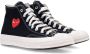 Comme des Garçons Play Zwarte Heart Hi Top Sneakers Black Heren - Thumbnail 2