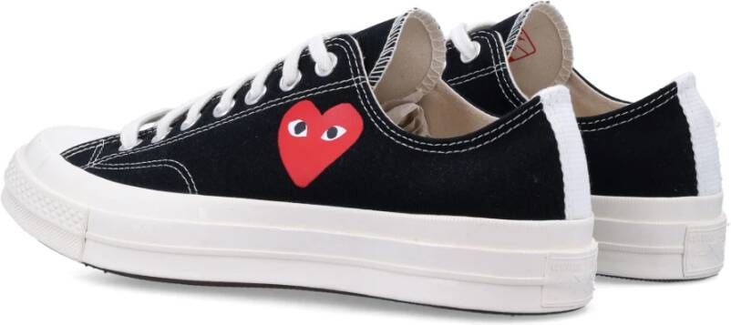 Comme des Garçons Play Zwarte Heart Low Top Sneakers Black Dames