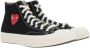 Comme des Garçons Play Zwarte High-Top Sneakers met Hartprint Black Heren - Thumbnail 3