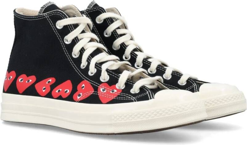 Comme des Garçons Play Zwarte Multi Heart Hi-Top Sneakers Black Dames