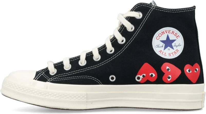 Comme des Garçons Play Zwarte Multi Heart Hi-Top Sneakers Black Dames