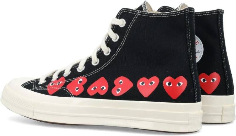 Comme des Garçons Play Zwarte Multi Heart Hi-Top Sneakers Black Dames