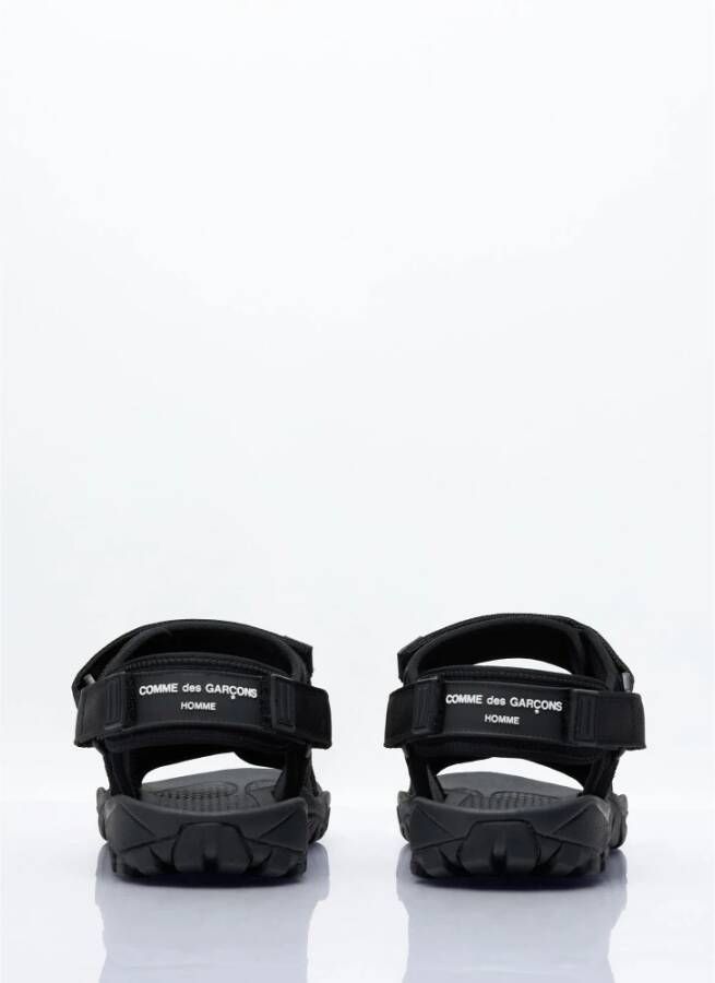 Comme des Garçons Sandalen met logo applique Black Heren