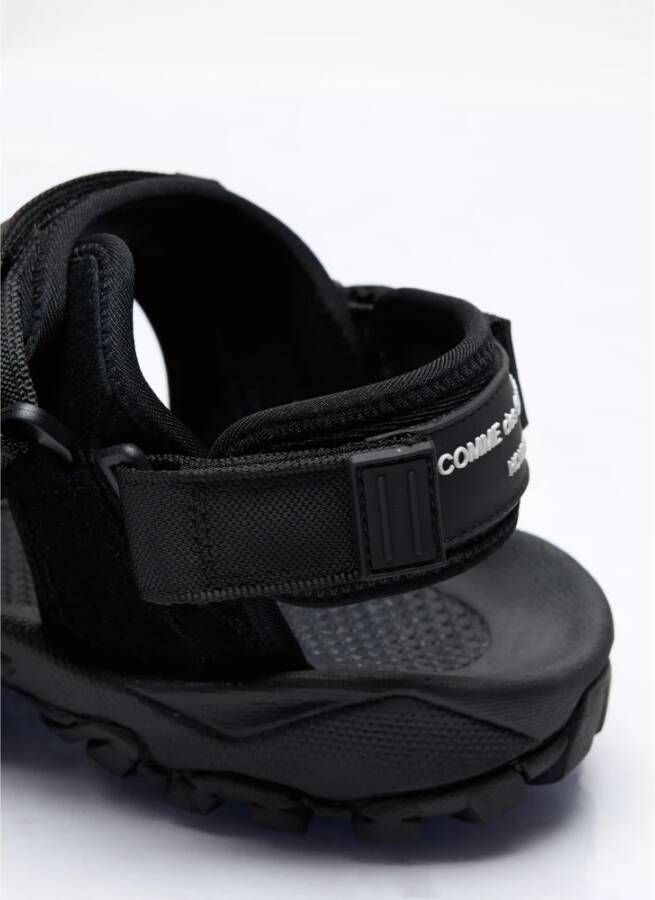 Comme des Garçons Sandalen met logo applique Black Heren