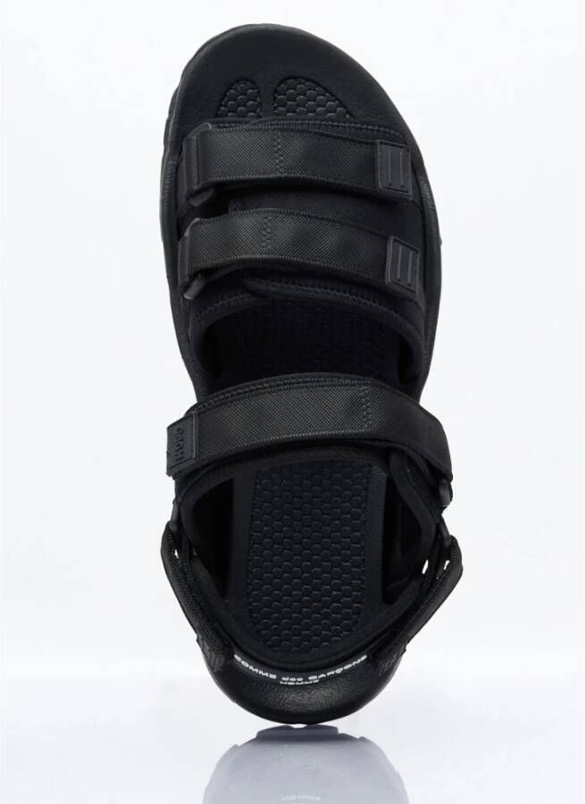 Comme des Garçons Sandalen met logo applique Black Heren