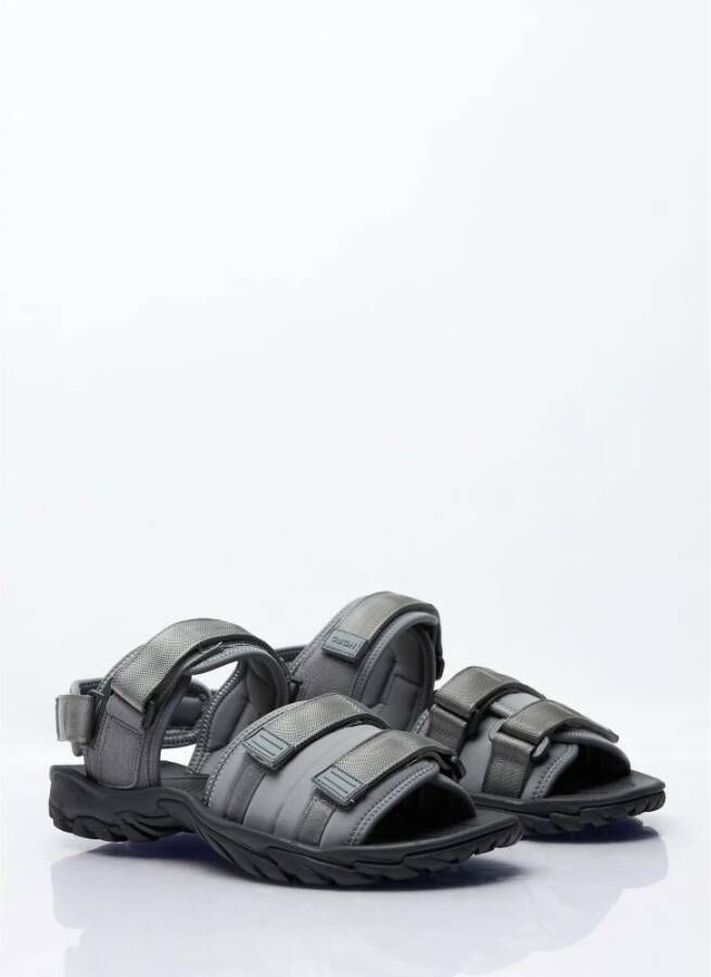 Comme des Garçons Sandalen met logo applique Gray Heren