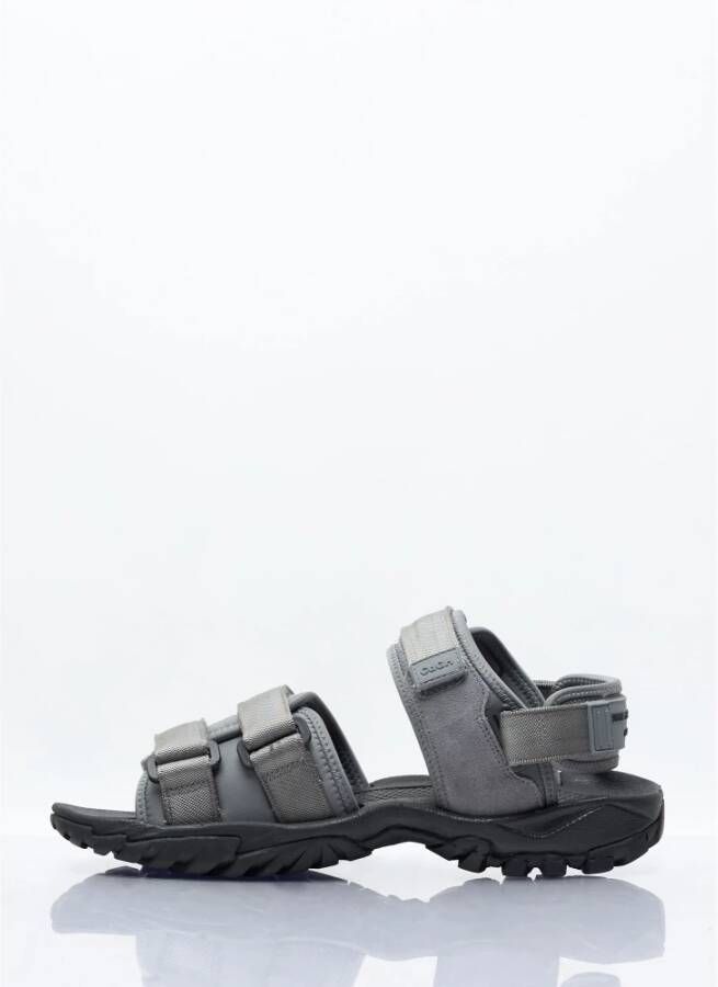 Comme des Garçons Sandalen met logo applique Gray Heren