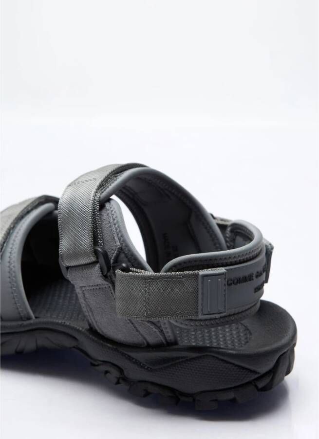 Comme des Garçons Sandalen met logo applique Gray Heren