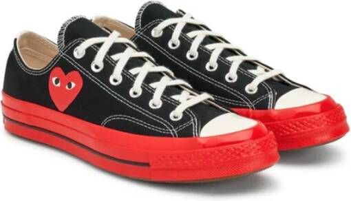 Comme des Garçons Converse Laag Zwart Samenwerking Zwart Heren