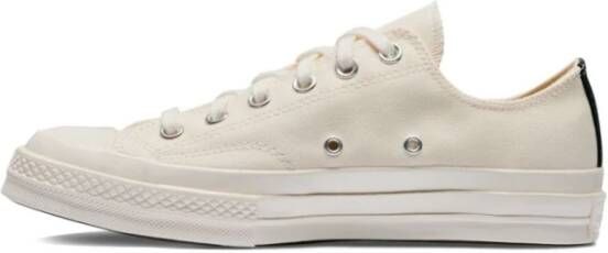 Comme des Garçons Witte Canvas Logo Sneakers White Heren