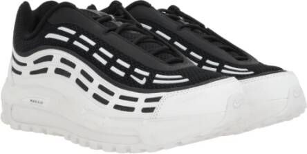 Comme des Garçons Witte en zwarte mesh sneakers Black Heren