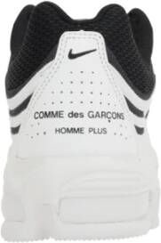 Comme des Garçons Witte en zwarte mesh sneakers Black Heren