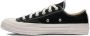 Comme des Garçons Zwarte Canvas Logo Sneakers Black Heren - Thumbnail 4